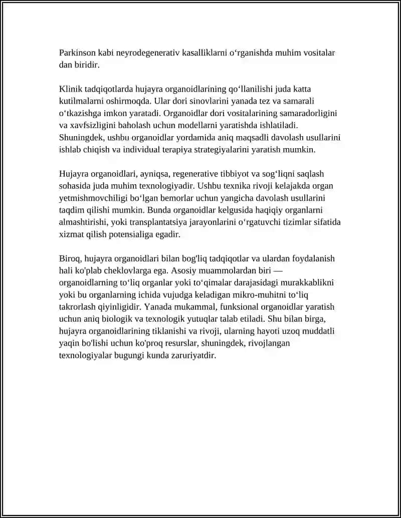 Hujayra Organoidlari 4