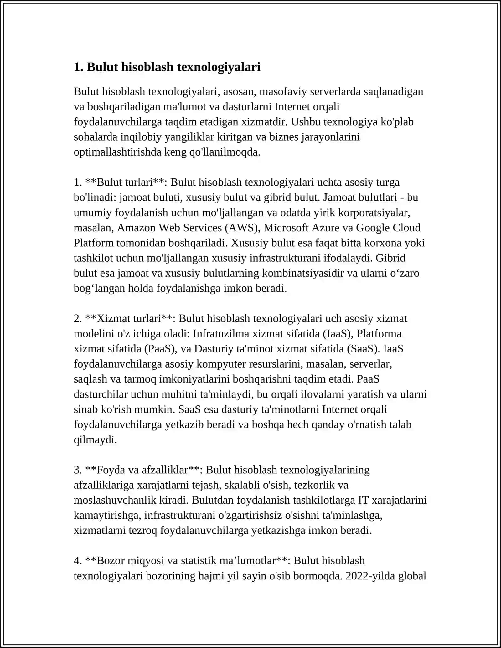 ZAMONAVIY AXBOROT TEXNOLOGIYALARI DASTURIY VOSITALAR BILAN TANISHISH 4