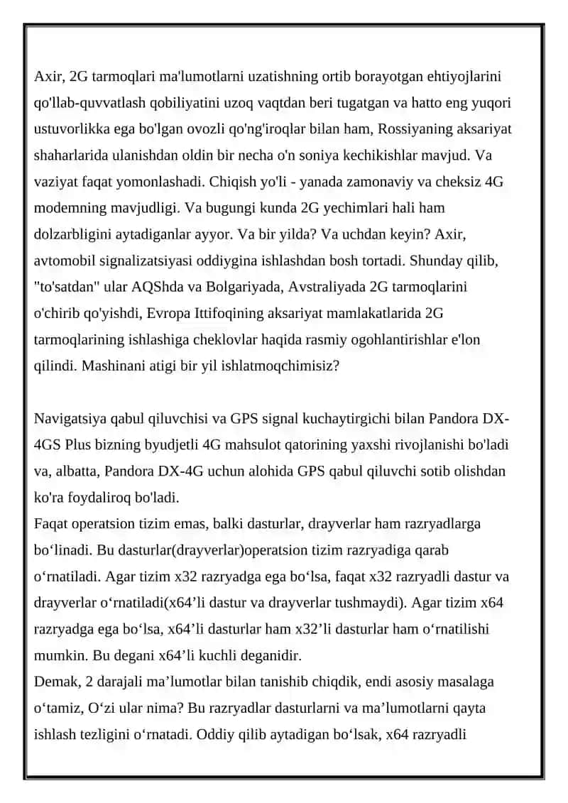 Telemetriya Tizimining Namunalari 4