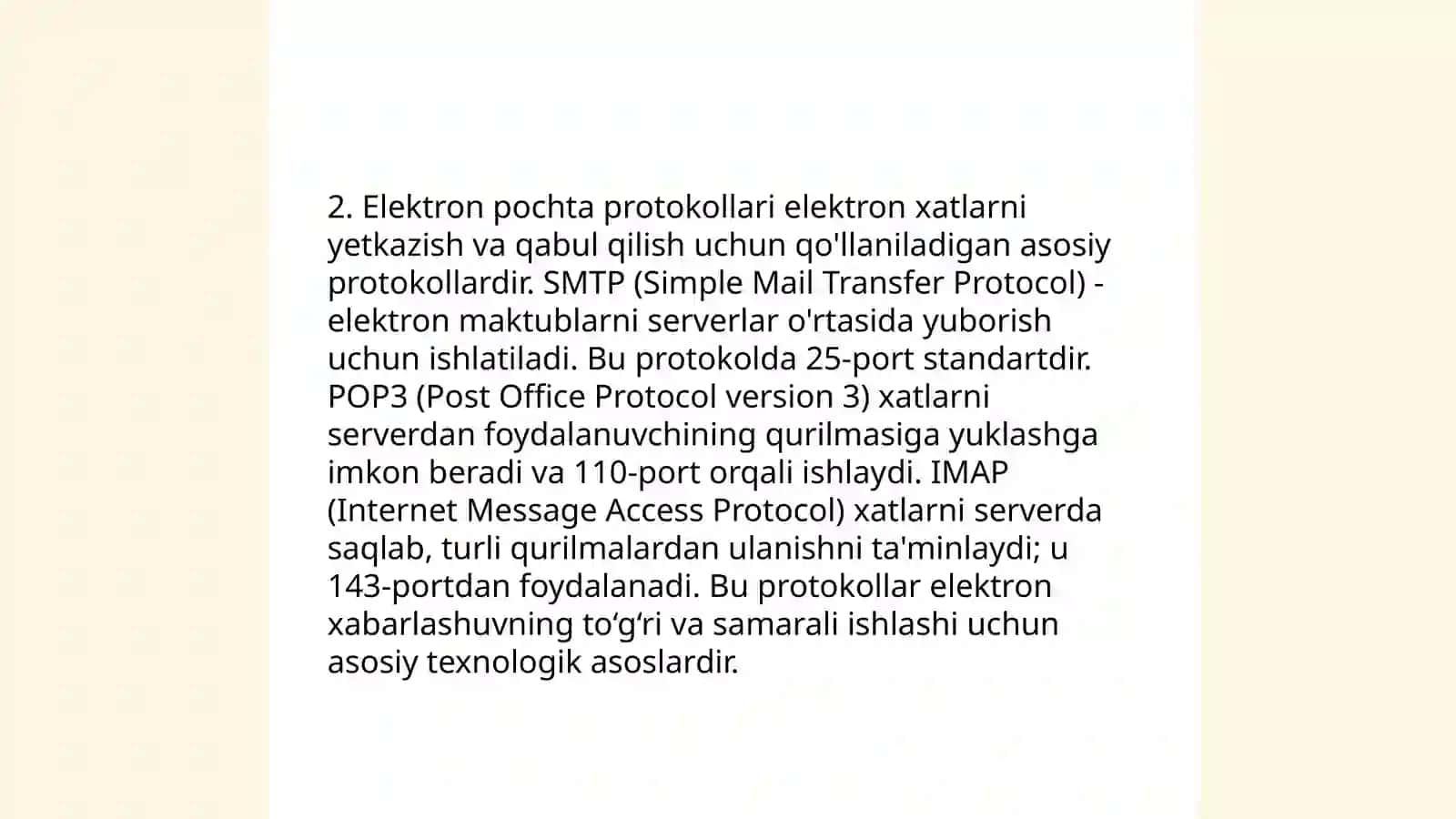 Elektron pochta xizmati (E-mail) 4