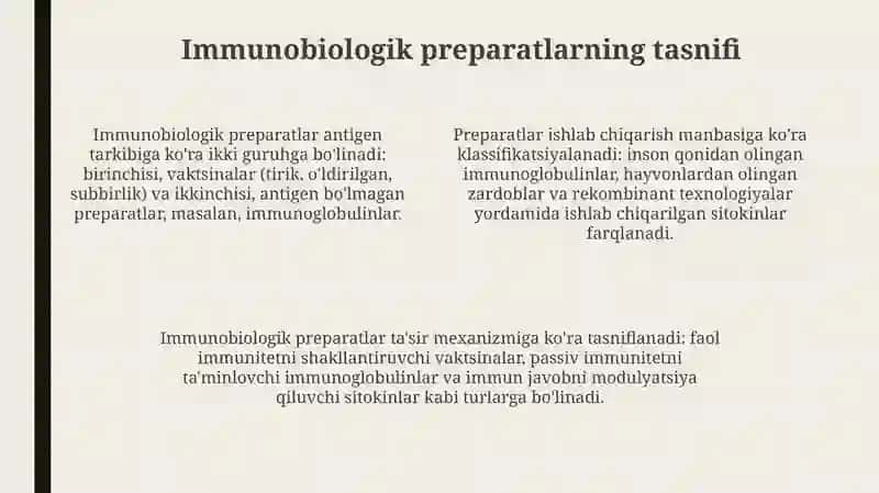 Immunobiologik preparatlar 4