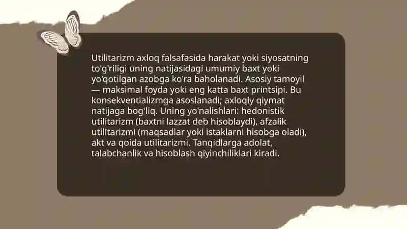 Axloq falsafasi (Etika) 4