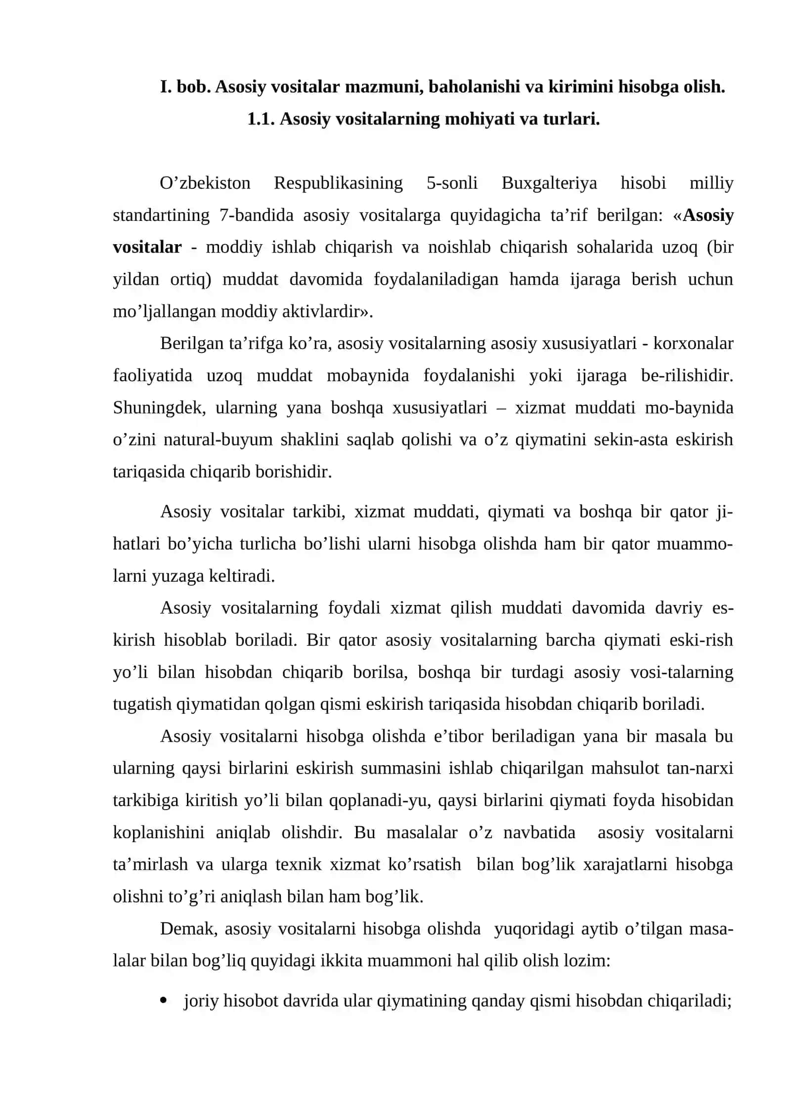 Asosiy vositalarni xo’jalik balansiga 4