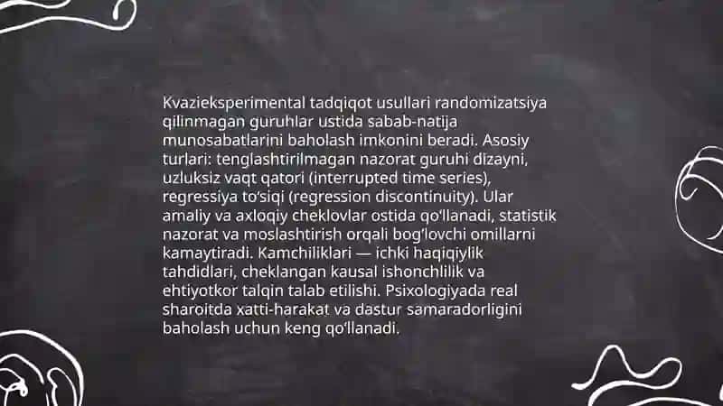 Hozirgi zamon psixologiyasining tadqiqot metodlari 4