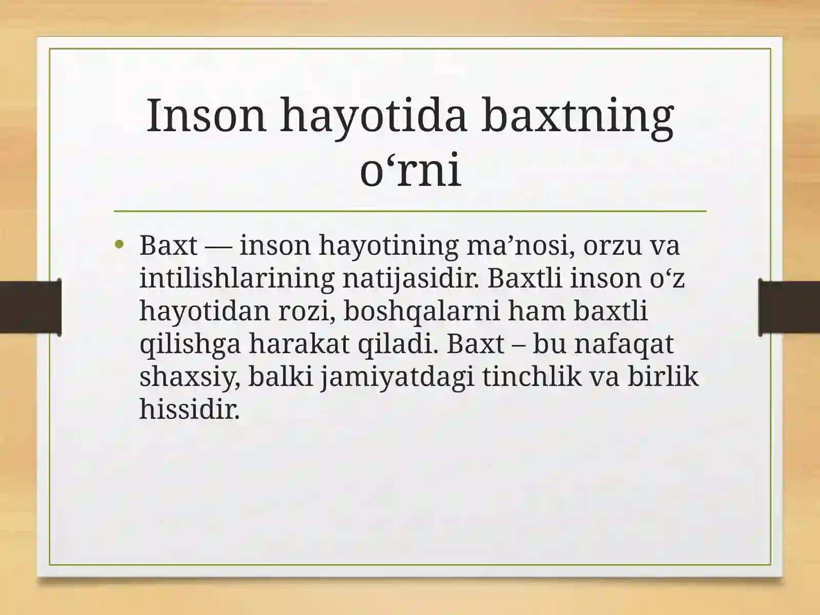 Baxt tushunchasi 4