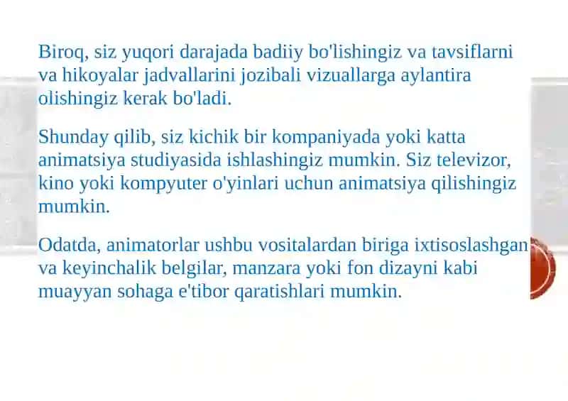 O'zbekistonda Animatorlik Xizmatini Rivojlantirish 4