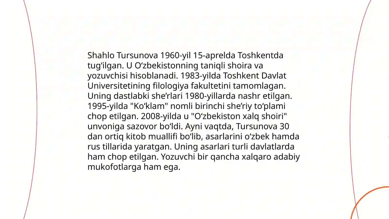 Shahlo Tursuno'latova 4
