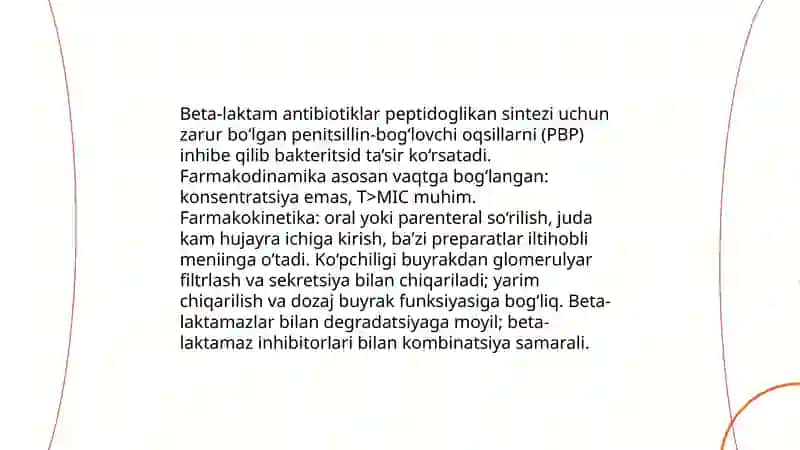 Anti mikrob dori moddalari farmakologiyasi 4