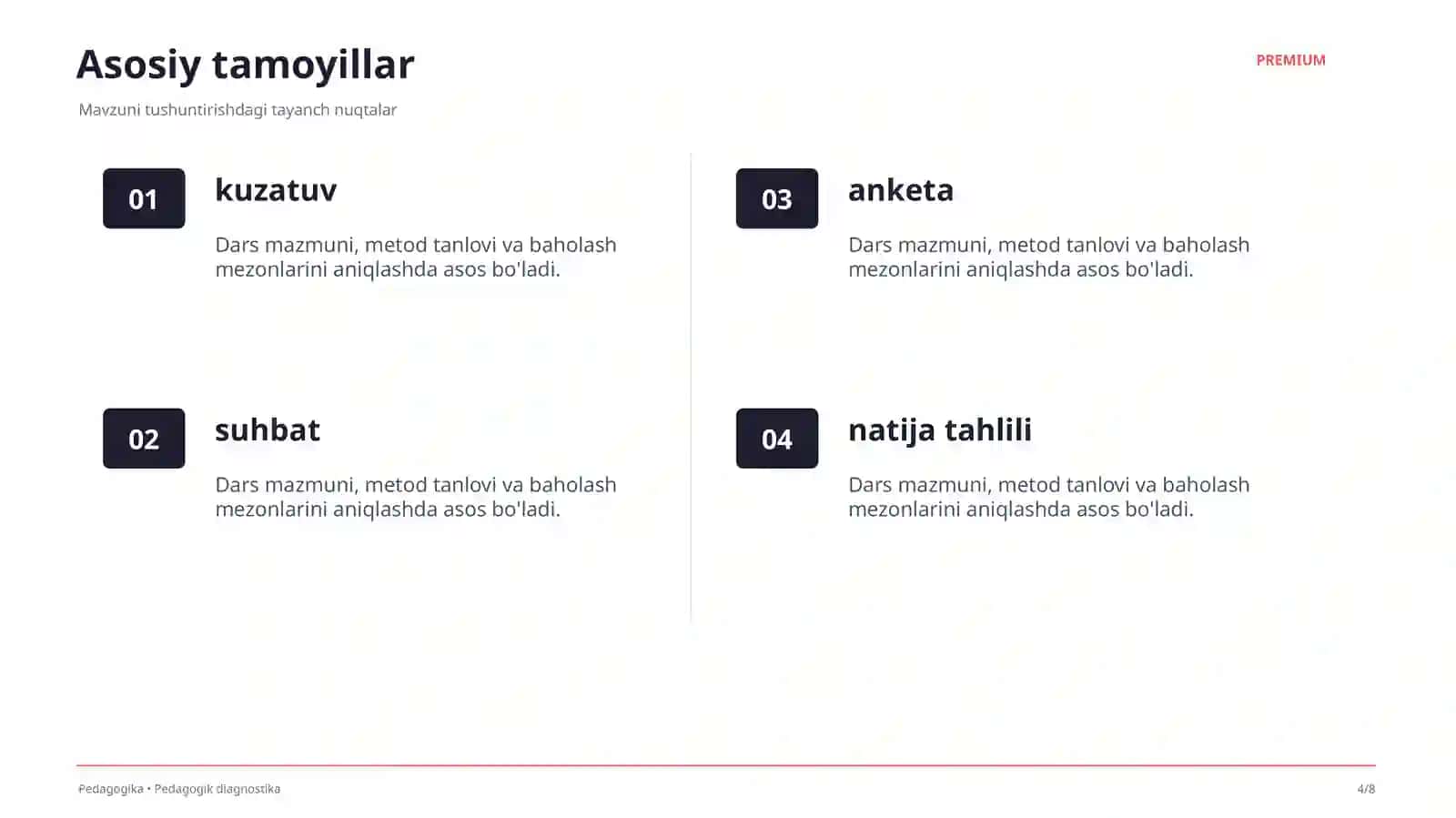 Pedagogik diagnostika 4