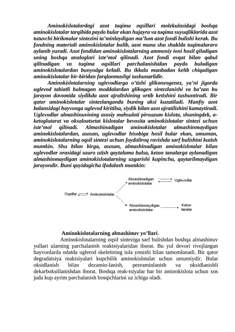 Oqsillar almashinuvi 4