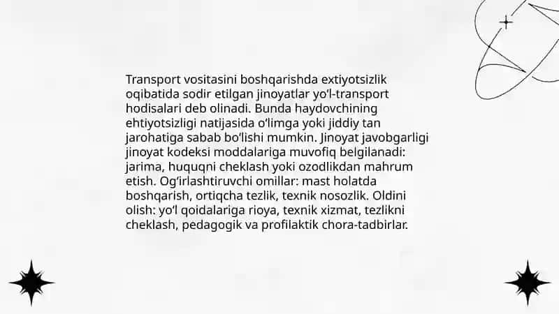 Extiyotsizlik jarayonida jinoyat sodir etish turlari 4