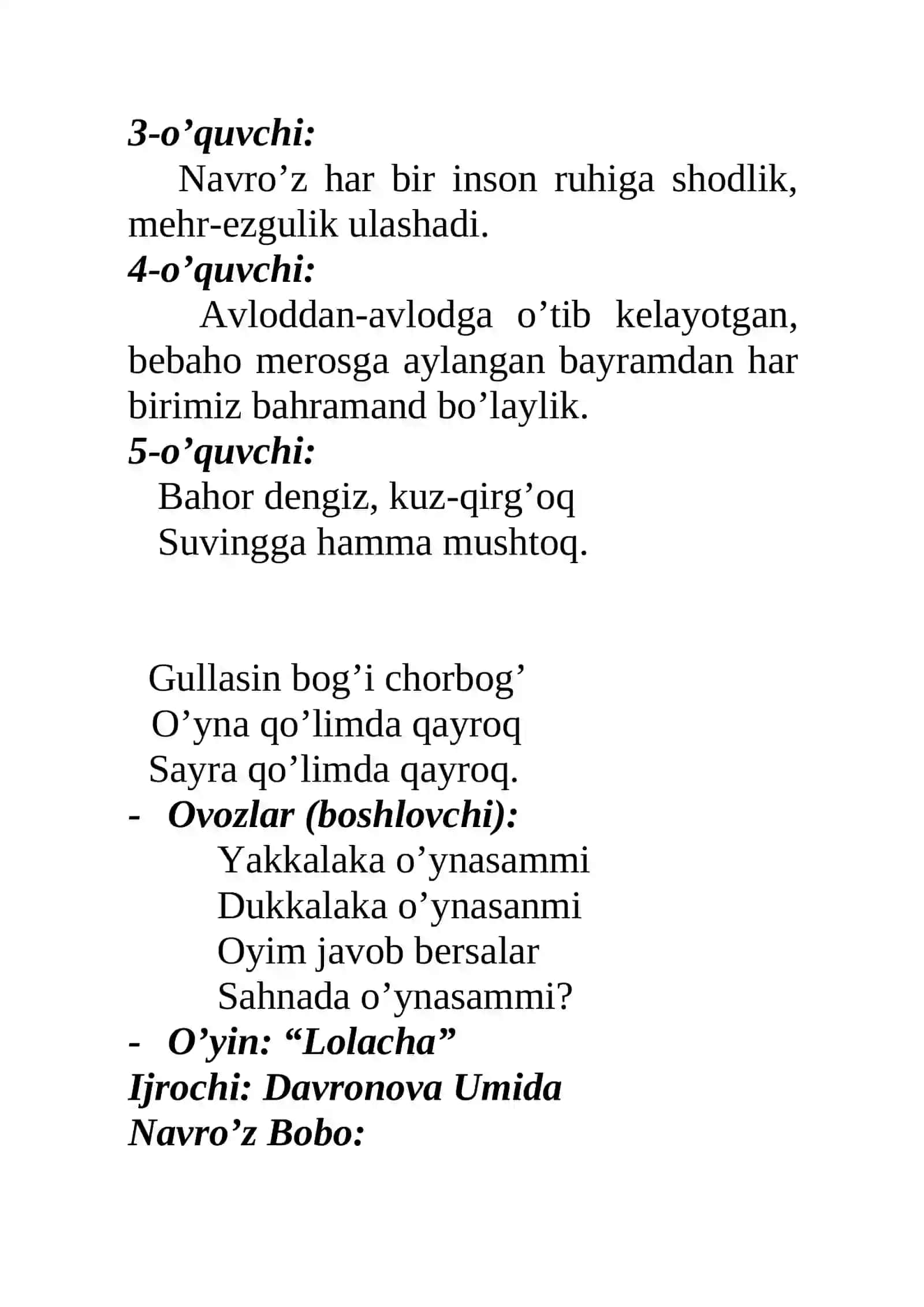 Assalom Navro’z 4