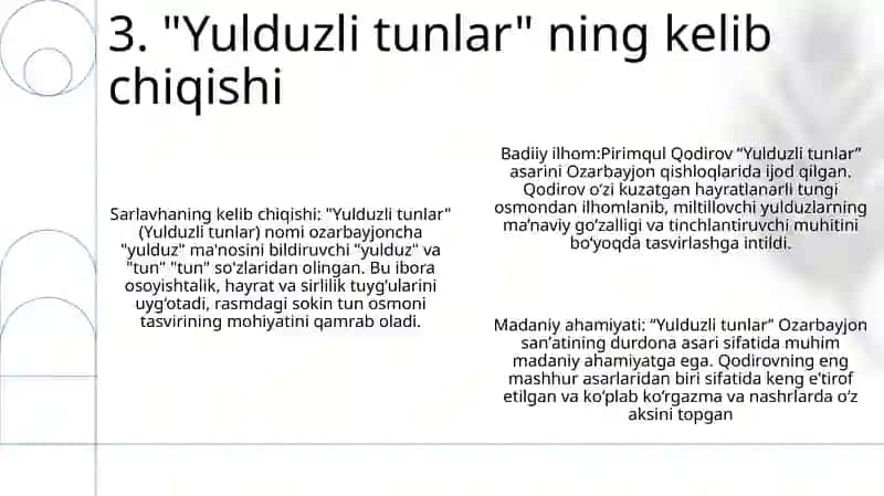 Yulduzli Tunlar. Pirimqul Qodirov 4