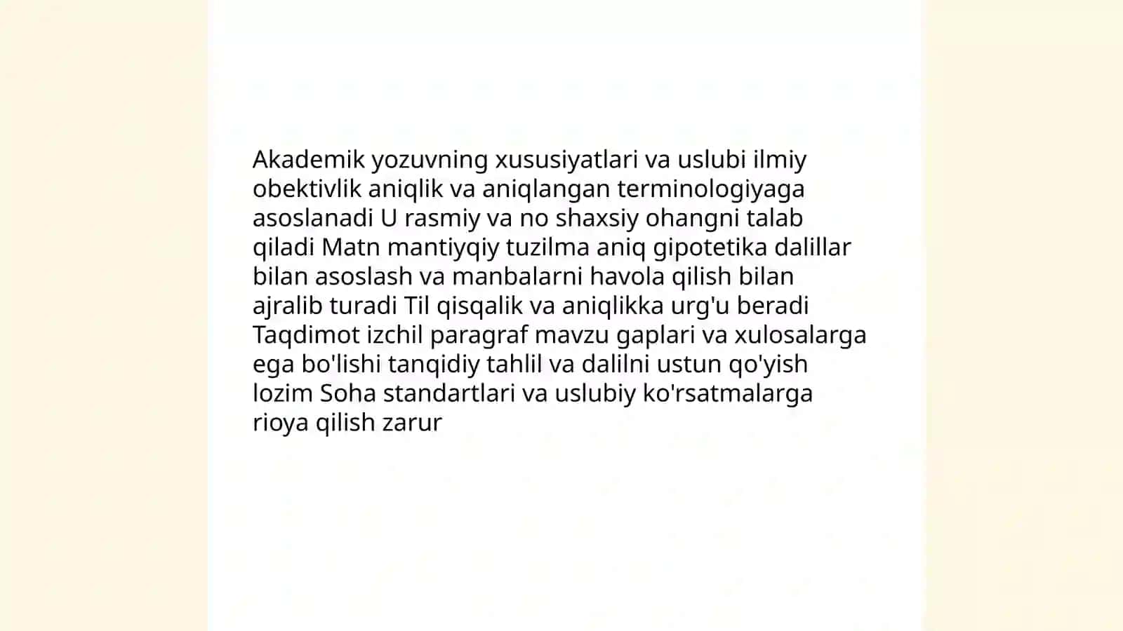 Akademik yozuv faniga kirish 4