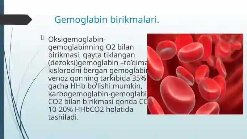 Gemoglabin va uning birikmalari 4