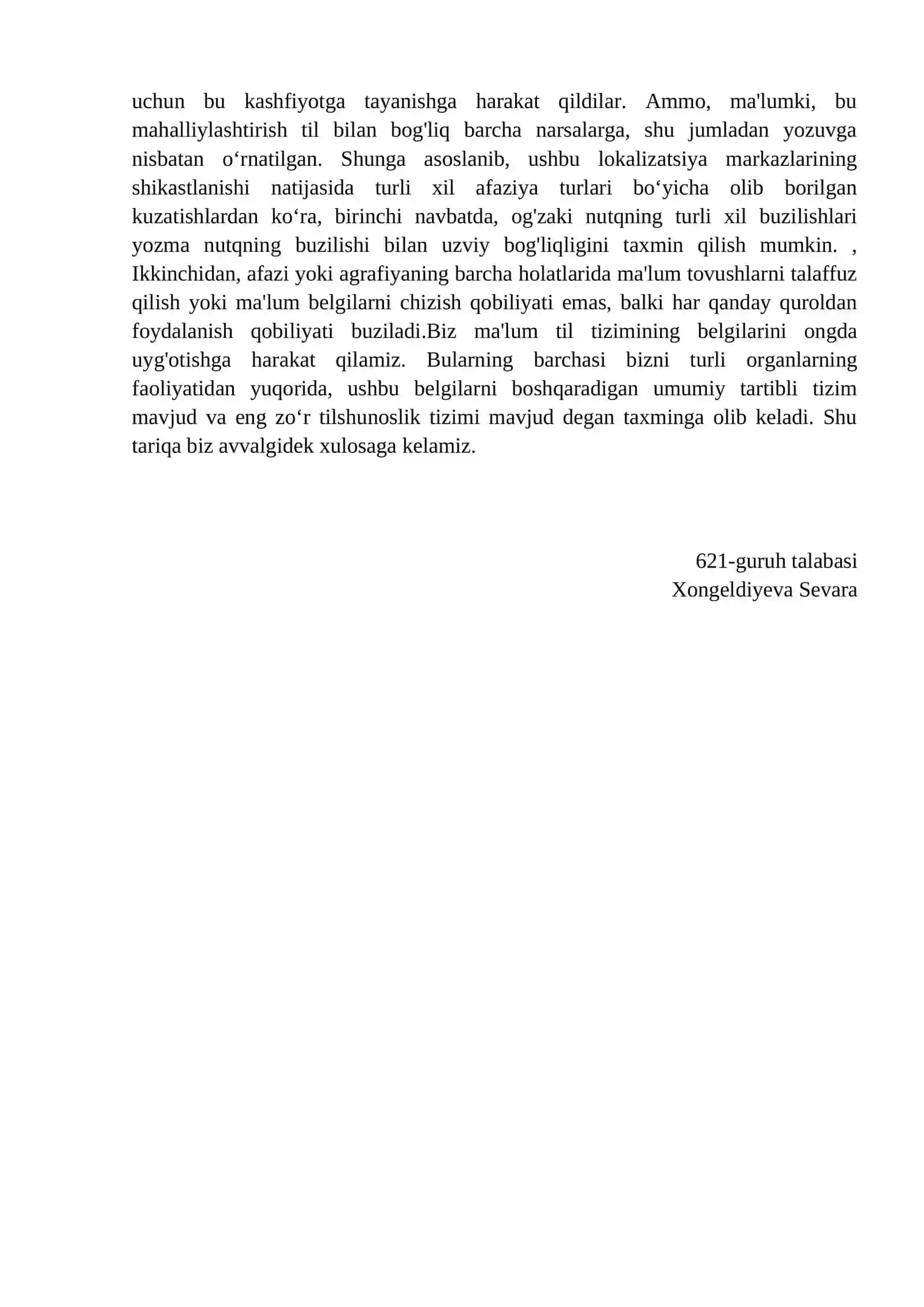 Umumiy lingvistika kursi kitobidan 4