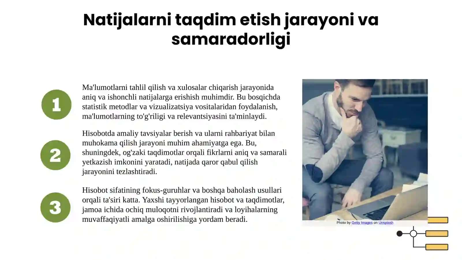 Hisobot va taqdimot tayyorlash 4