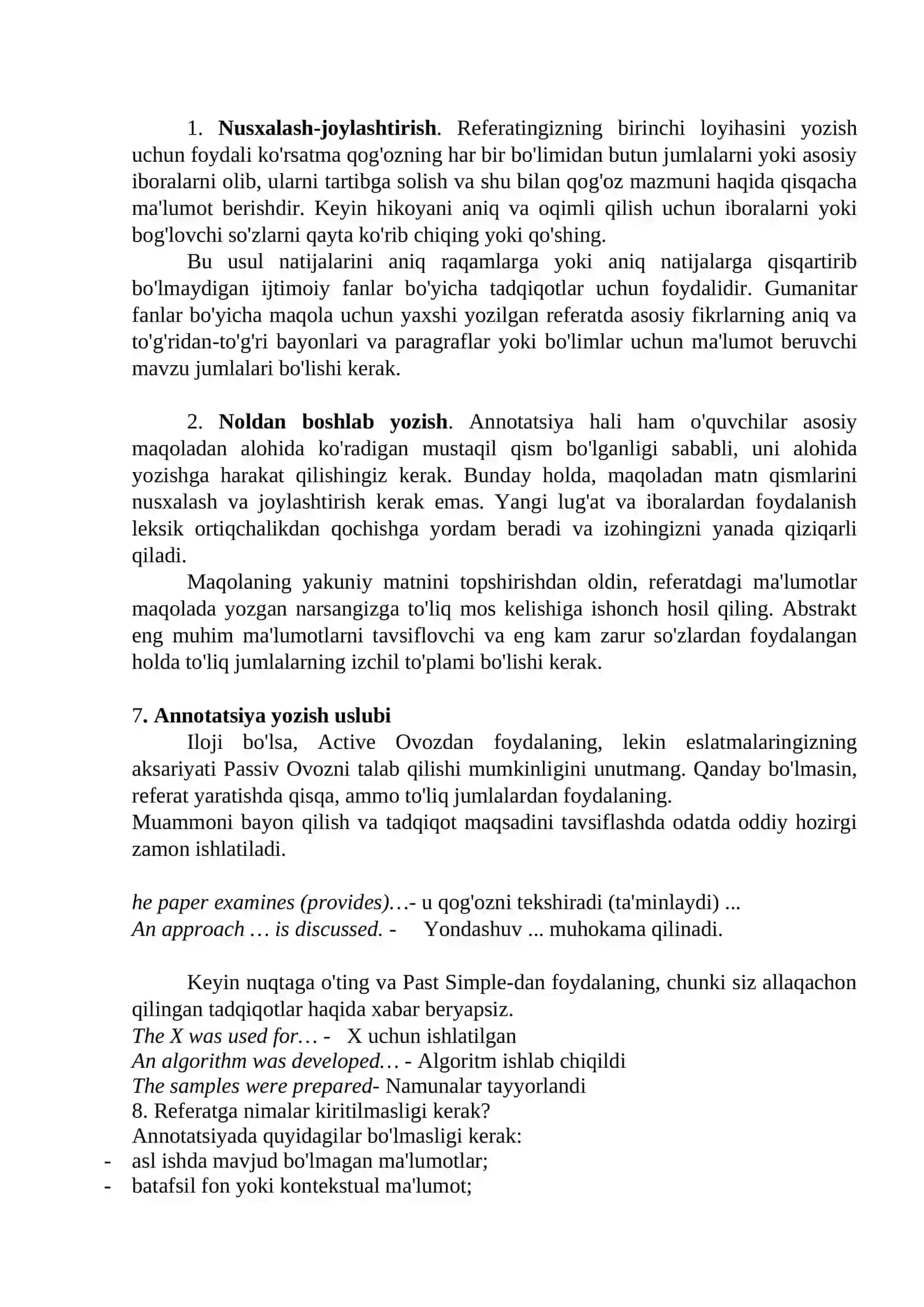 Annotatsіya va mulohazalar o‘qituvchi nutqining janrlari 4