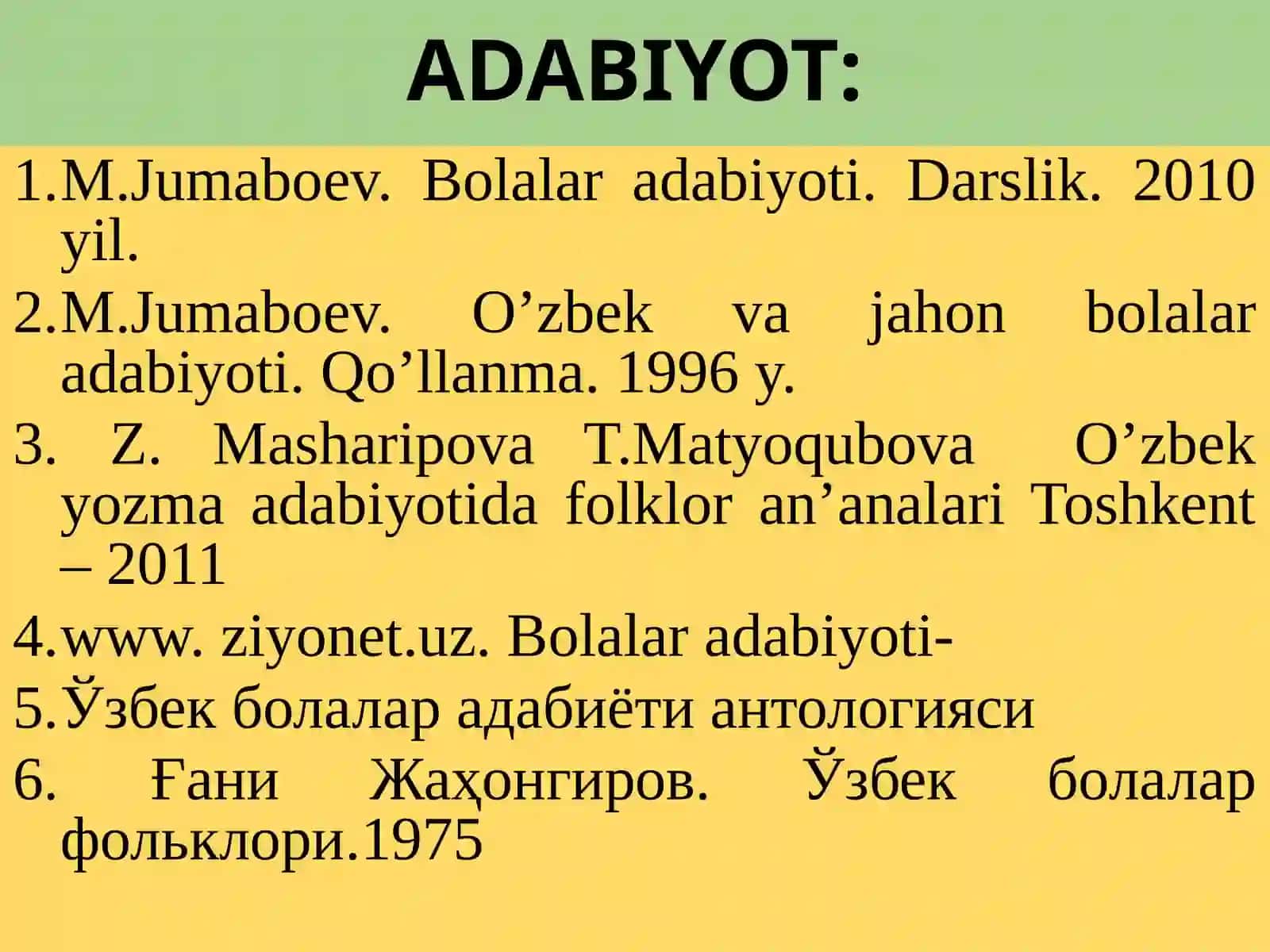 Bolalar adabiyoti sarchashmasi 4