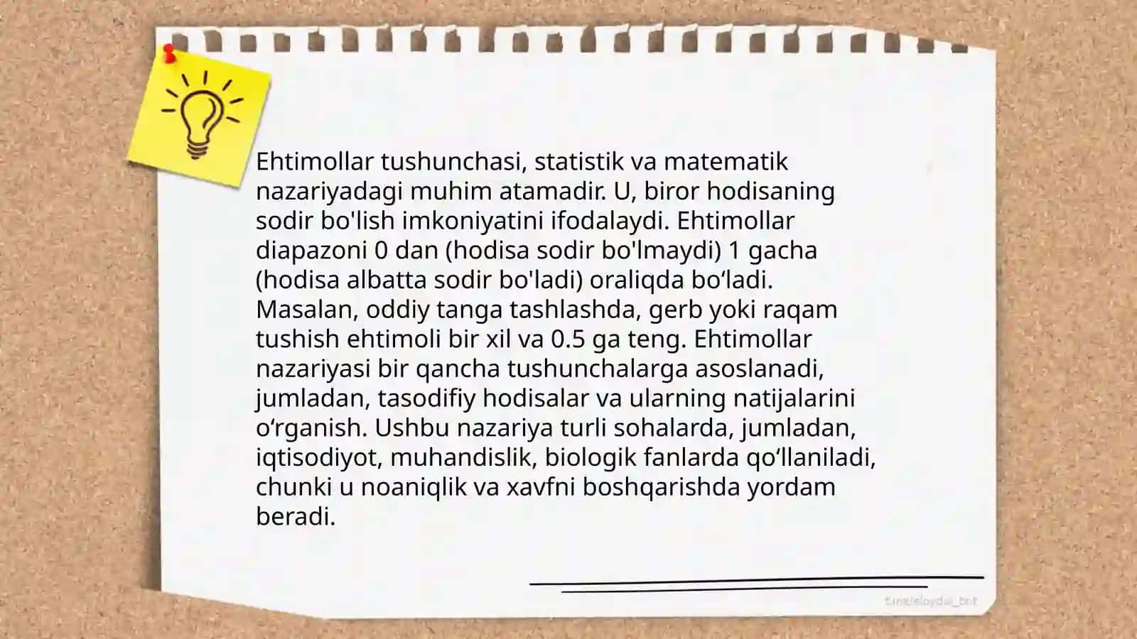 Ehtimollar nazariyasi 4