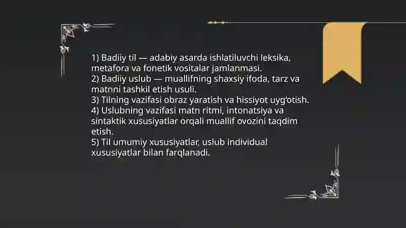 Badiiy uslub 4
