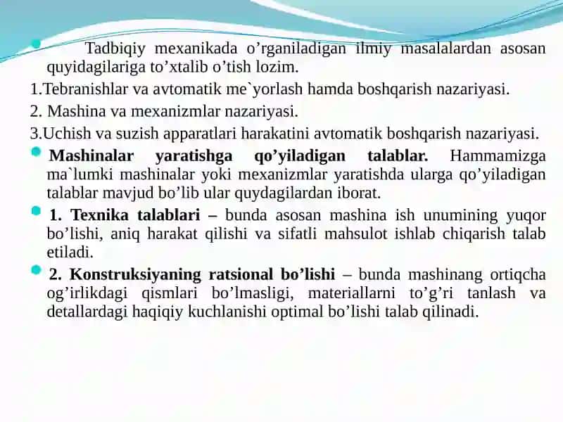Mashina va mexanizmlar tuzilishi 4