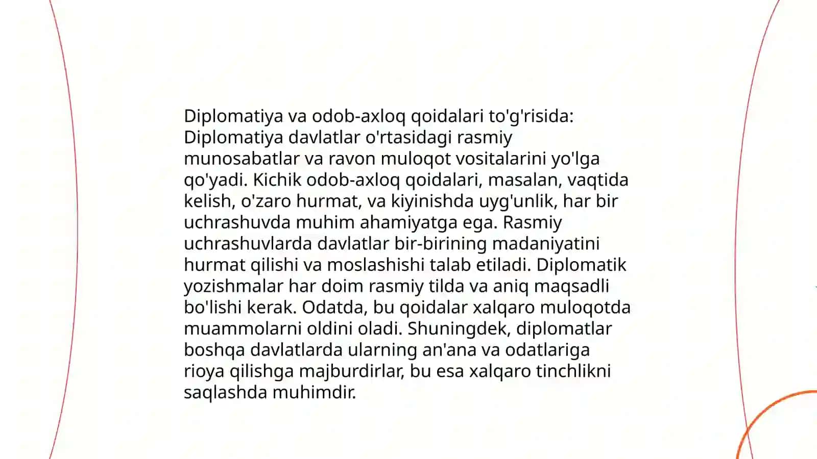 Diplomatik etiket 4