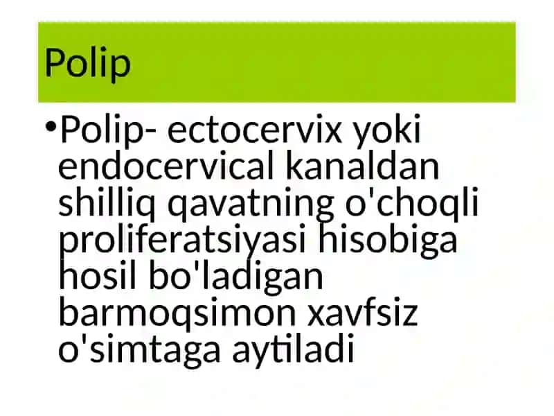 Bachadon bo'yni rakoldikasalliklari 4