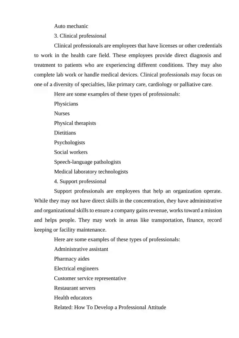 What is a professional? 4