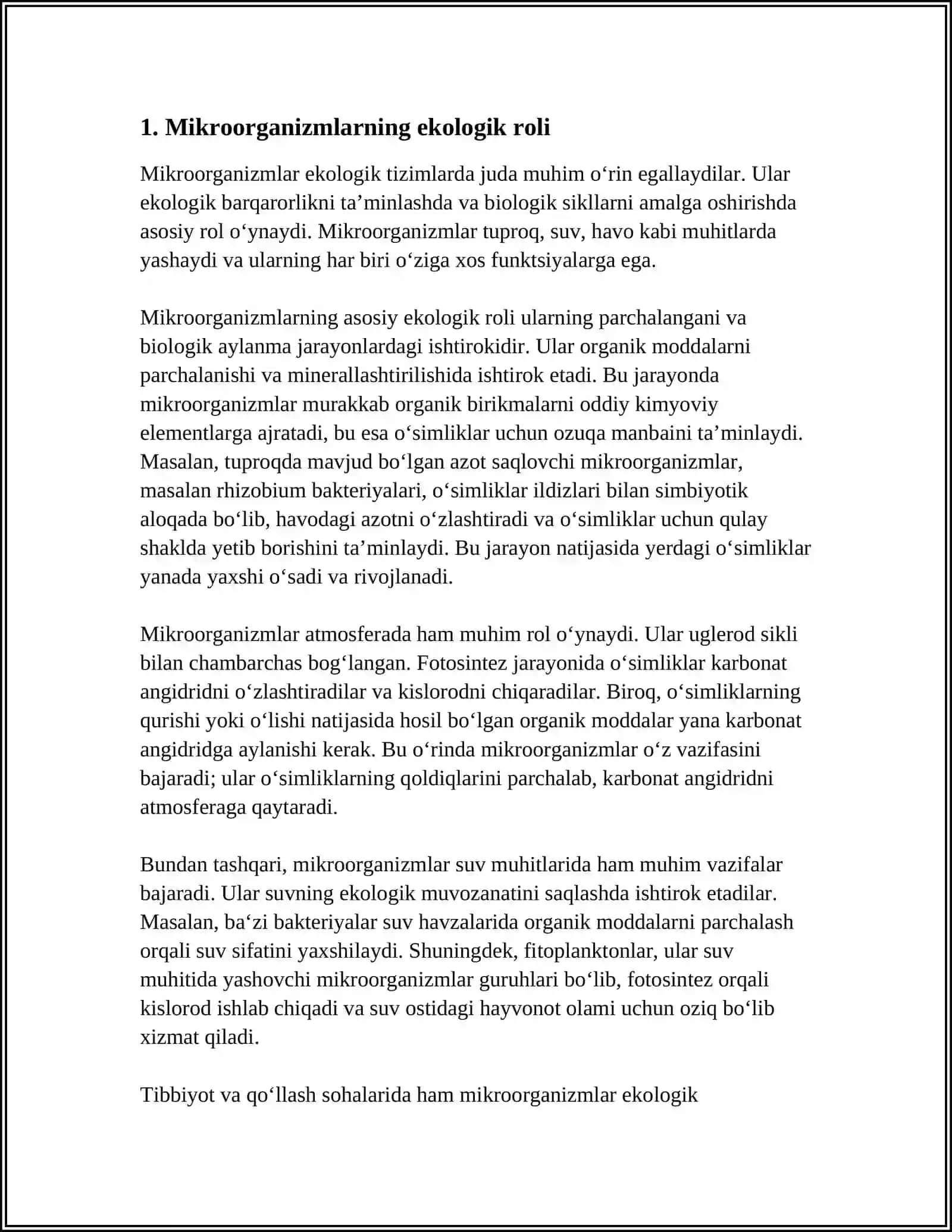 MIKROORGANIZMLARNING TASHQI MUHITDA TARQALISHI 4
