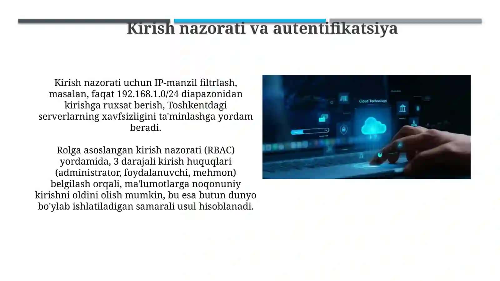 Bulutli texnologiyalarda xavfsizlik 4