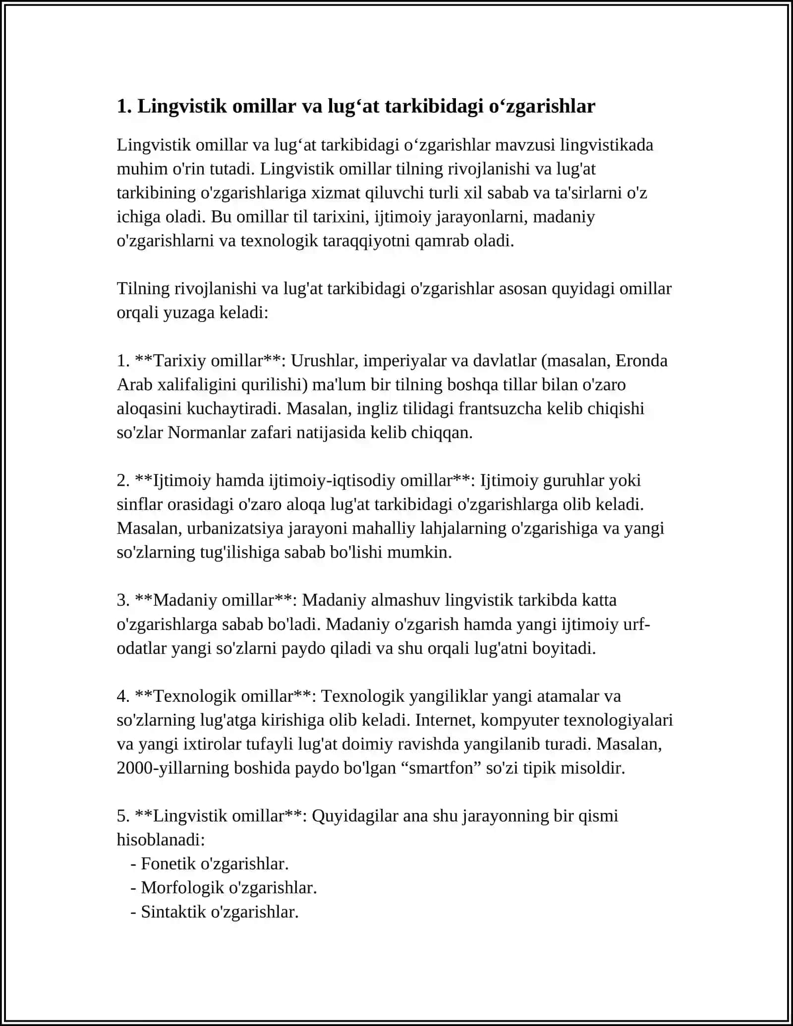 LUGʻAT TARKIBIDAGI SOʻZLARNI KELIB CHIQISHI 4