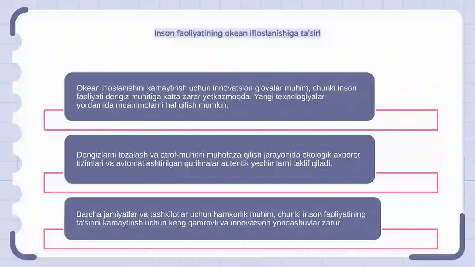 Okean ifloslanishini kamaytirish uchun innovatsion g'oya 4
