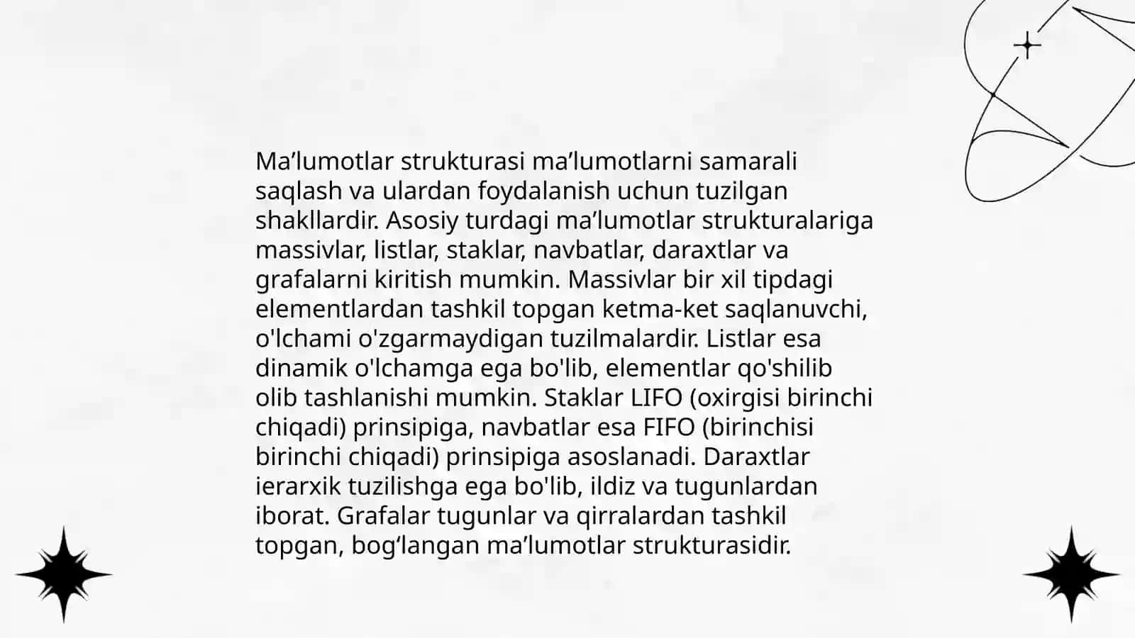 Maʼlumotlarning axborot modellari 4