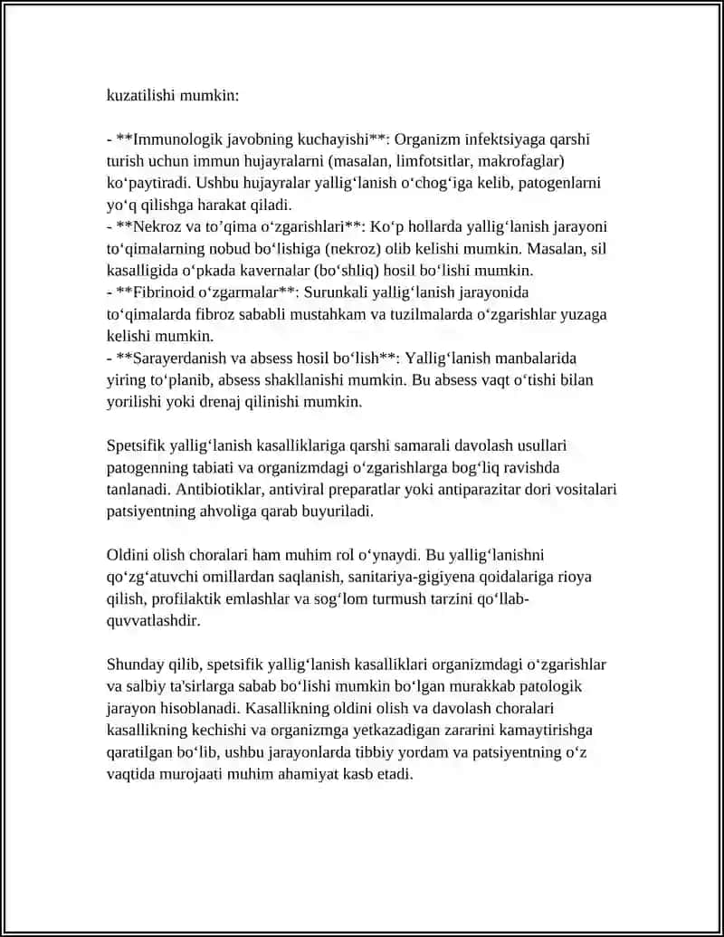 SPETSIFIK YALLIG‘LANISH KASALLIKLARI 4