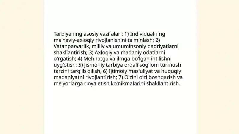 Tarbiyaning maqsad va vazifalari 4