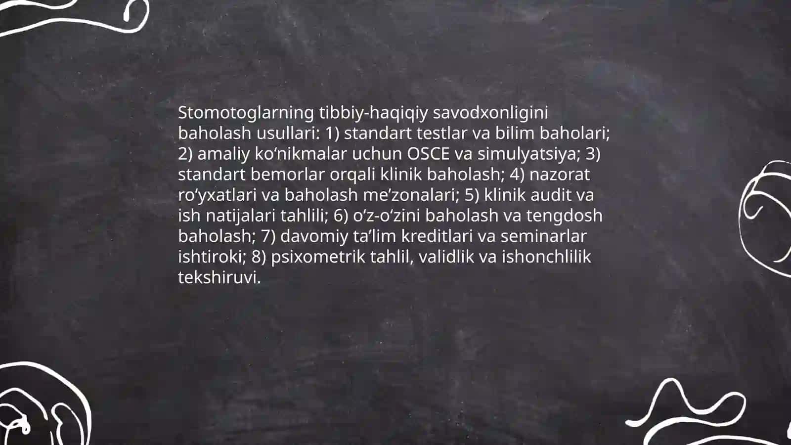 Stomotoglarning tibbiy - haqiqiy savodxonligi 4