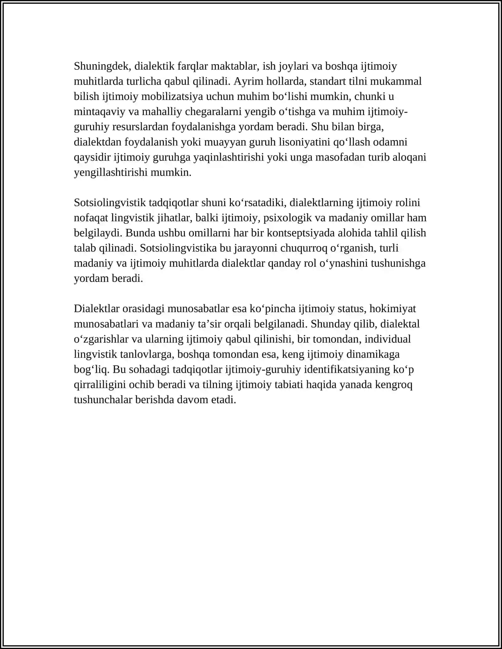 SOTSIOLINGVISTIKA VA TILNING IJTIMOIY TABIATI 4