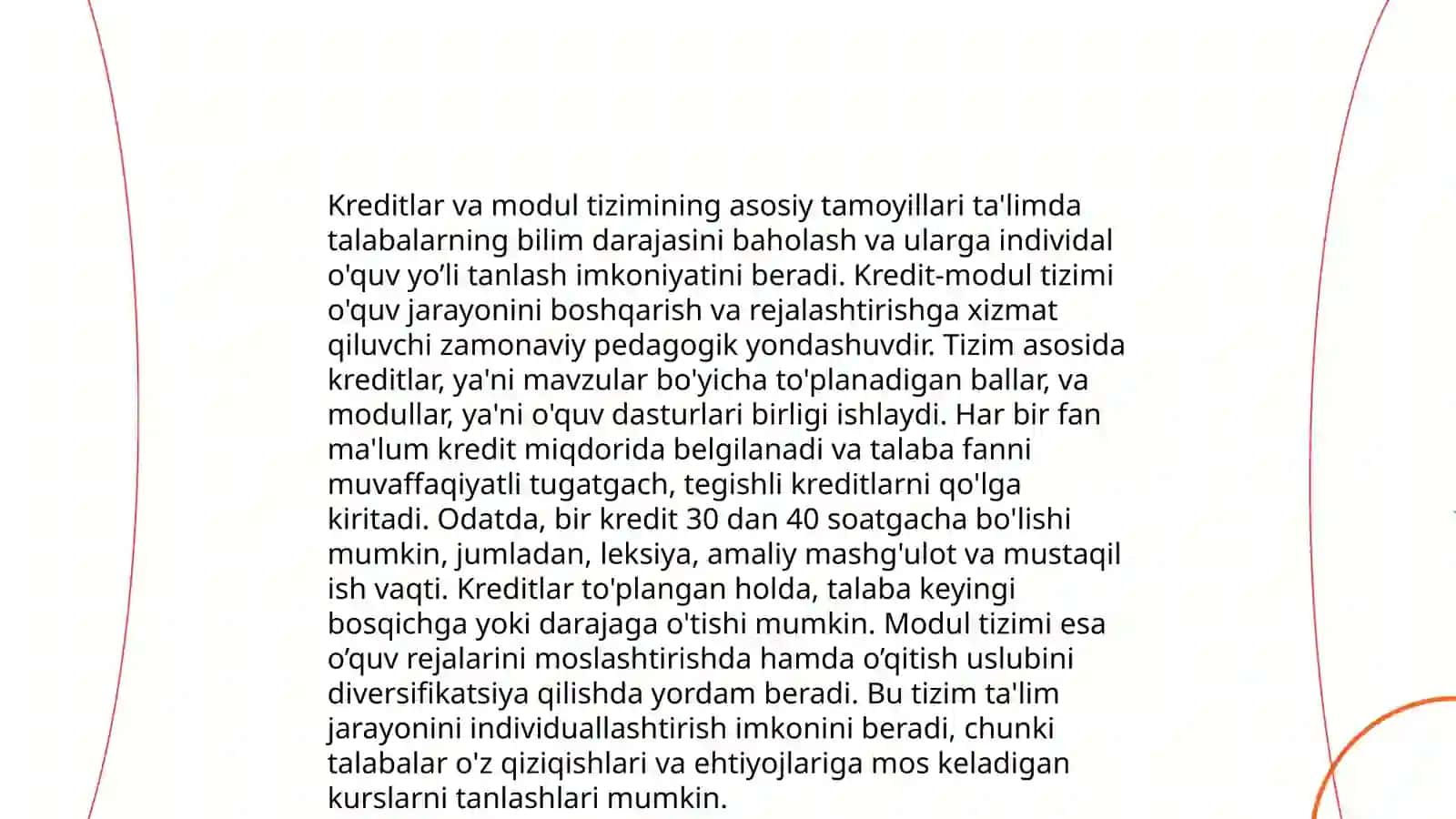 Kredit modul tizimi haqida tushuncha 4