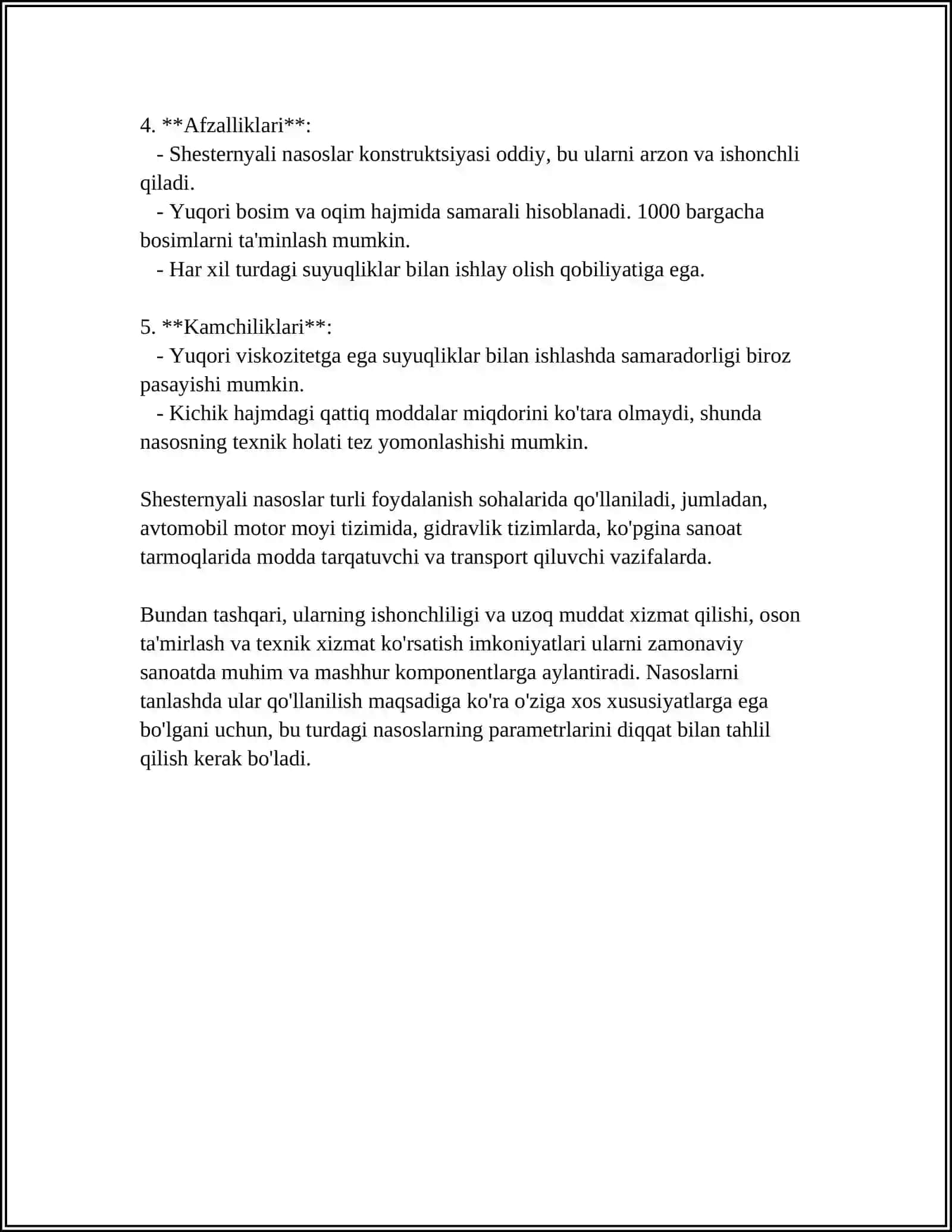 SHESTERNYALI NASOSLAR 4