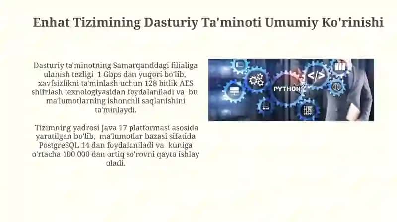 Enhat tizimining dasturiy ta’minoti 4
