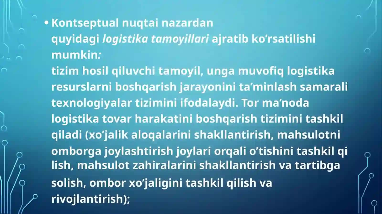 Logistikani Vazifalari va konsepsiyasi 4