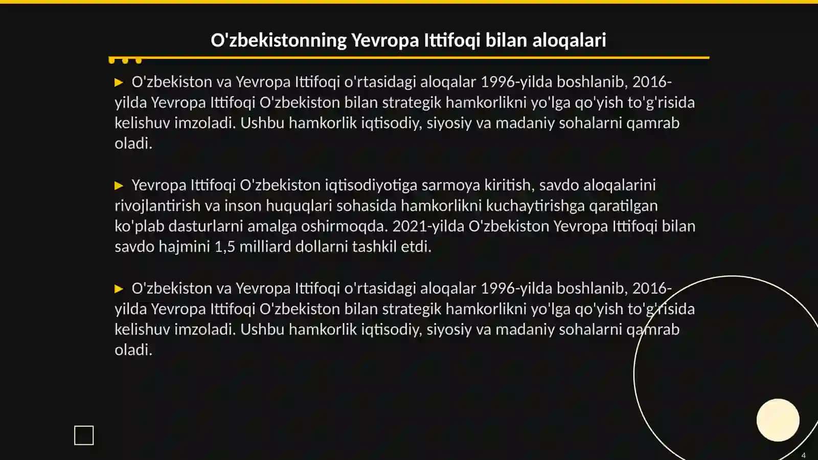 O'zbekistonning xalqaro tashkilotlar bilan xamkorlik aloqalari 4