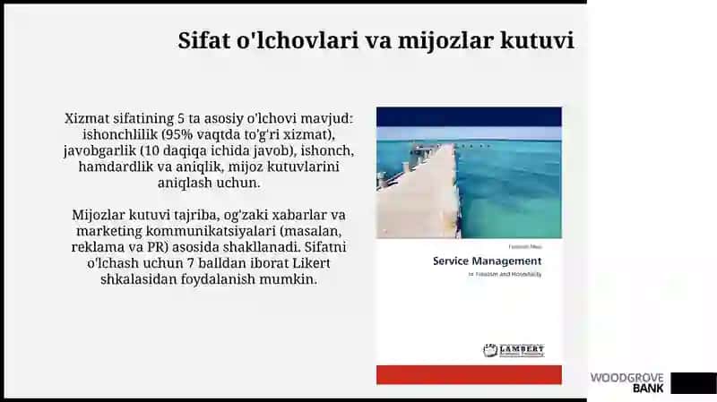 Turizm xizmati sifatini boshqarish 4