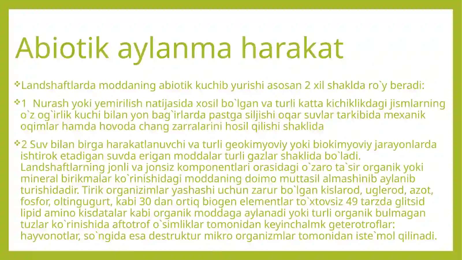 Landshaftlarning maxsus faoliyati 4