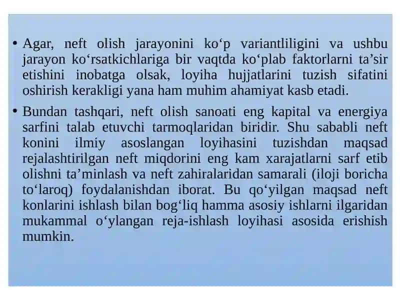 Neftkonlarini ishlatish 4