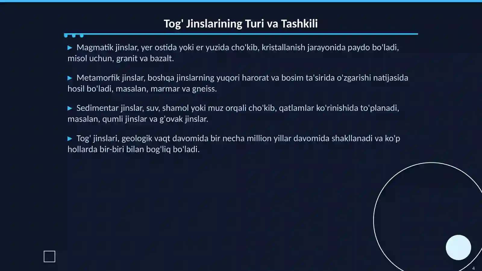Tog' Jinslari: O'rganish va Muhimligi 4