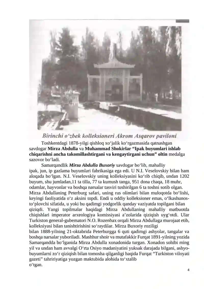 O‘zbekistonda Muzey Ishi Tarixi 4