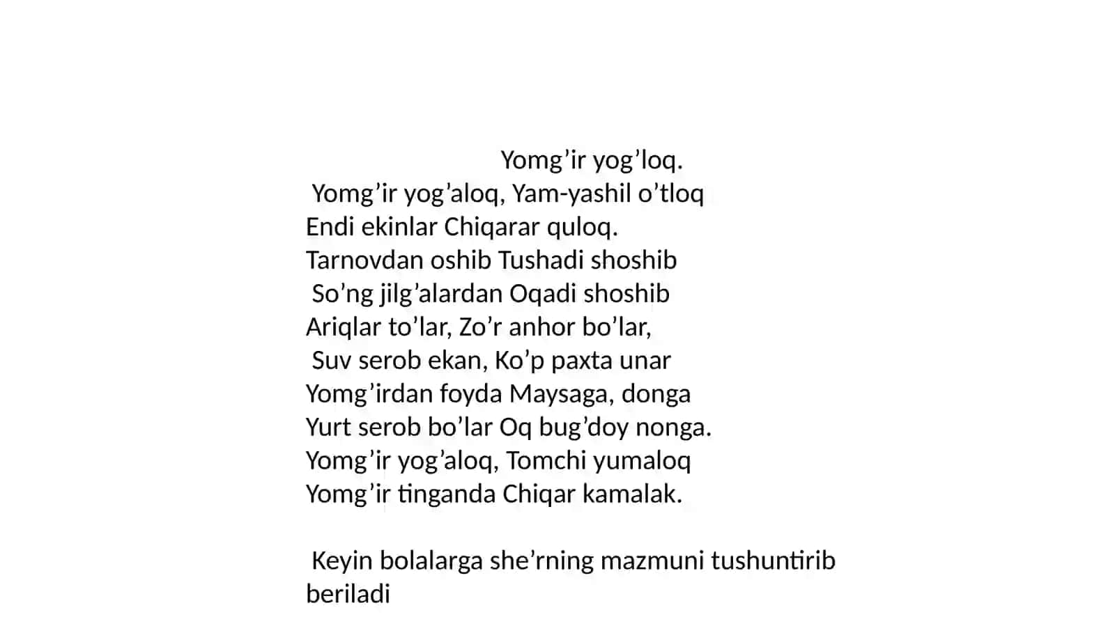 Tabiat bilantanishish metodikasi 4