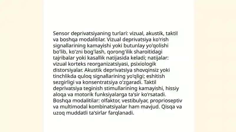Sensor deprivatsiyasi 4